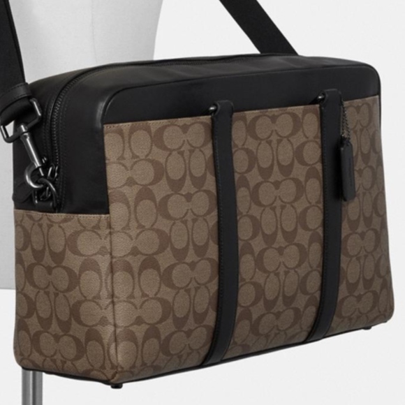 ♥️ DECIDED TO KEEP ♥️Coach Trekker Carryall In Signature - Travel - Picture 3 of 17